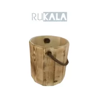 سطل چوبی دسته دار کد ۱۰۰۰۳۵ (روکالا)